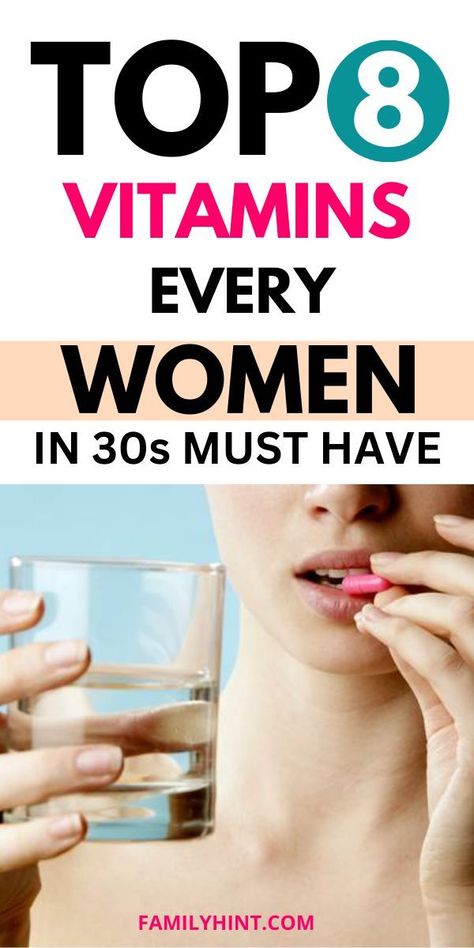 8 Best Vitamins for Women in 30s To take Daily #SupplementBenefits Vitamins For Women In 30s, Best Vitamins For Women, Vitamin Rich Foods, Good Vitamins For Women, Women Health Care, Nutritional Deficiencies, Supplements For Women, Daily Vitamins, Immunity Booster