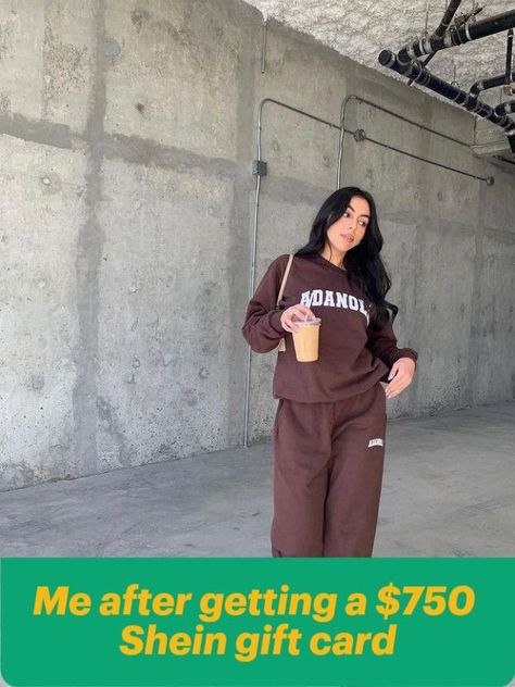 Track Suits Women Style, Track Suit Outfit, 750 Shein Gift Card, Track Suits Women, Shein Gift Card, Cute Sweatpants Outfit, Casual Chic Outfits, Cute Sweatpants, Track Suits