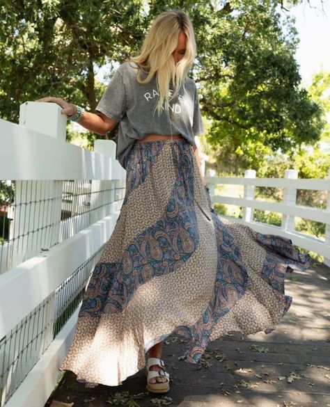 Let your fun side shine with the Whirlwind Paisley Print Maxi Skirt, with its beautiful print and flowy silhouette, it will certainly be one of your favorite pieces to wear! Print Maxi Skirt, Its Beautiful, Printed Maxi Skirts, New Wardrobe, Paisley Print, Maxi Skirt, Colorado, Paisley, My Style