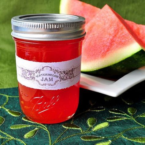 Watermelon Puree Recipes, Watermelon Puree, Watermelon Jam, Blondie Cake, Fruit Butters, Watermelon Jelly, Canning Jam, Canning Food Preservation, Canned Food Storage