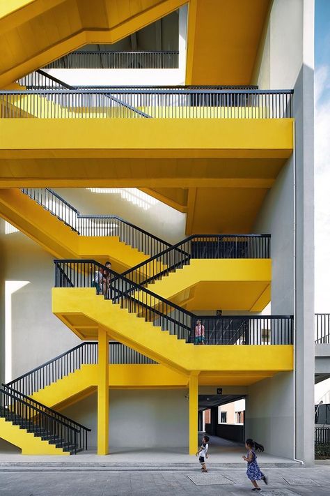 Sketchbook Architecture, Stair Design Architecture, Steel Architecture, School Building Design, Building Stairs, Colour Architecture, Stair Design, Stairs Architecture, Blue Prints