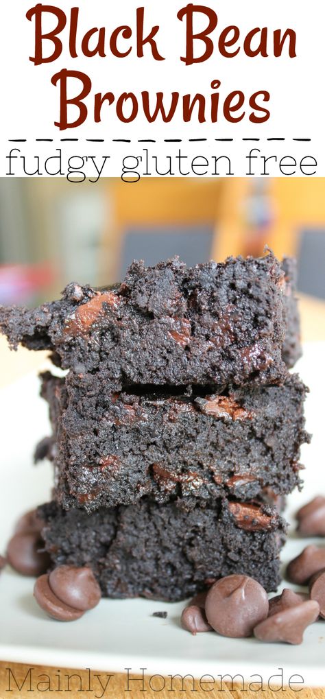 Ultimate Black Bean Brownies Recipe so fudgy and gluten free. Weight Watchers Cake, Best Gluten Free Desserts, Cream Cheese Brownies, Black Bean Brownies, Bean Brownies, Healthy Brownies, Vegan Brownie, Brownies Recipe, Fudge Brownies