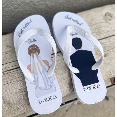 US $16.35 10％ Off | Personalized Printed Flip Flop Honeymoon Travel Mr Mrs Photo Props Wedding Bridal Shower Bridesmaid Gifts Proposal For Guest Photo Props Wedding, Custom Flip Flops, Wedding Giveaways, Wedding Photo Props, Wedding Honeymoon, Honeymoon Travel, Just Married, Mr And Mrs, Festival Party