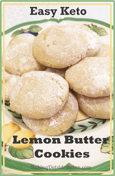 Lemon Butter Cookies Recipe, Lemon Butter Cookies, Galletas Keto, Postre Keto, Diet Breakfast Recipes, Low Carb Cookies, Butter Cookies Recipe, Low Carb Diet Recipes, Low Carb Dinner Recipes