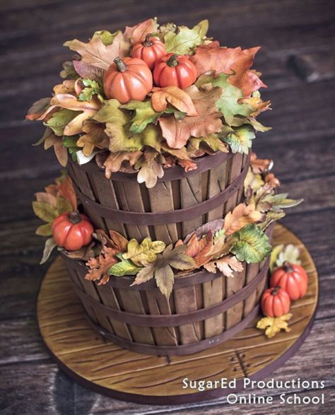 Fall Cakes Decorating, Red Birthday Cakes, Autumn Birthday, Nursing Cake, Whiskey Cake, Fall Cake, Thanksgiving Cakes, Fall Cakes, Holiday Cakes