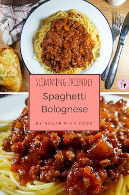 Best Spaghetti Bolognese Recipe | Slimming Friendly - Sugar Pink Food Spagetti Bolognese Recipe, Best Spaghetti Bolognese Recipe, Low Fodmap Spaghetti, Low Calorie Spaghetti, Healthy Spaghetti Bolognese, Traditional Spaghetti Bolognese Recipe, Low Calorie Spaghetti Bolognese, Low Fodmap Bolognese, Healthy Low Calorie Dinner