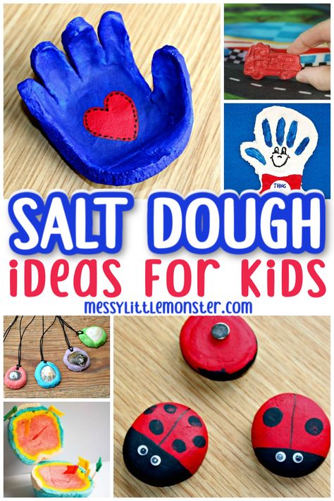 salt dough craft ideas for kids Salt Dough Recipes, Salt Dough Ideas, Tree Paper Craft, Salt Dough Projects, Cabin Fun, Best Salt, Print Crafts, Salt Dough Crafts, Diy Paper Art