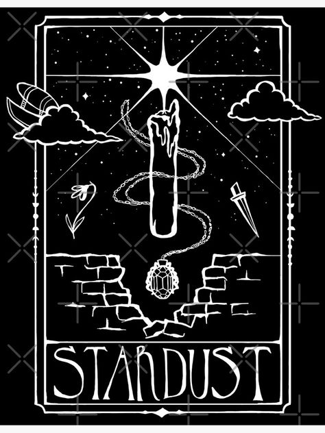 "Stardust Movie (2007) Tarot Card" Poster by kepedrick | Redbubble Stardust Movie Poster, Stardust Movie Tattoo, Stardust Tattoo Neil Gaiman, Stardust Book, Stardust Movie, Uni Posters, Stardust 2007, Stardust Tattoo, Tarot Card Poster