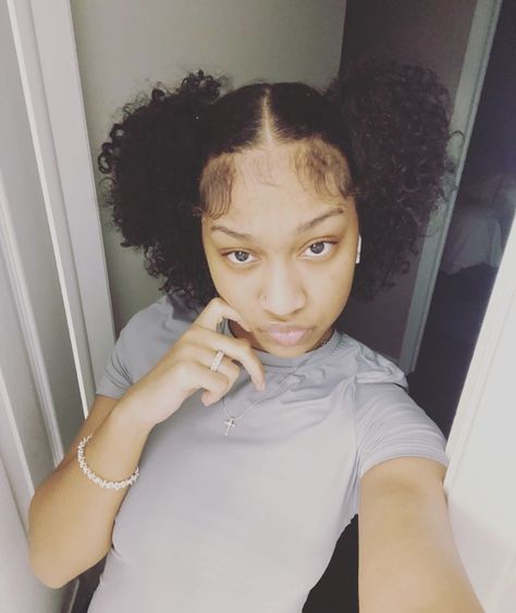 Cute Natural Styles Black Women, Pinterest 4c Hairstyles, Natrial Hairstyles For Black Women, Natural Black Short Hairstyles, Blackgirl Hairstyle Ideas Natural, Two Ponytails Half Up Half Down Natural, Cute Hairstyles For Natural Black Hair, 2 Ponytails Natural Hair, Hairstyles To Do With Your Natural Hair