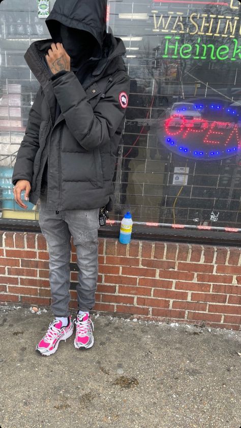 Mens Outfits Ideas, Man Haircut Fade, Hood Drip, Dude Outfits, Ja Morant Style, Mens Streetwear Outfits, Drip Ideas, Man Haircut, Uk Drill