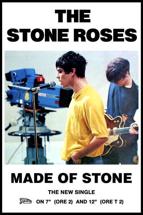 Rock & Roll, Stone Roses, Games Room, Rock Posters, Gig Posters, Indie Music, Band Posters, Post Punk, Indie Rock