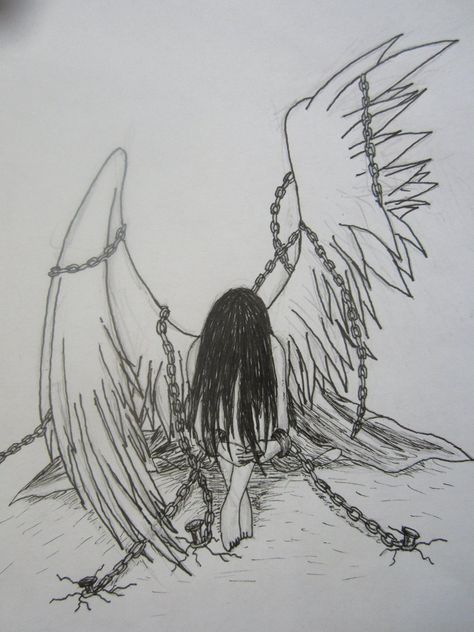 Falling Angel Drawing, Arte Grunge, Person Drawing, Angel Drawing, Meaningful Drawings, Deep Art, Dark Art Drawings, Dark Art Illustrations, The Poem