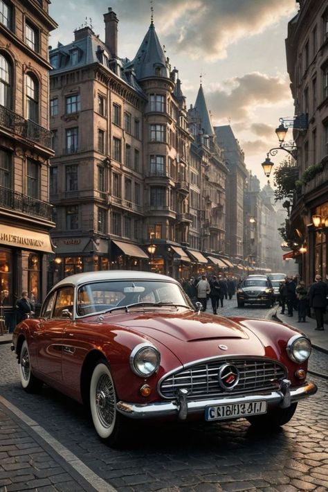 Car Reference Photo, Old Cars Vintage Aesthetic, Emotion Pictures, Old Fashioned Cars, 50s Cars, Attractive Wallpapers, Aston Martin Db4, Train Posters, Vintage Sports Cars