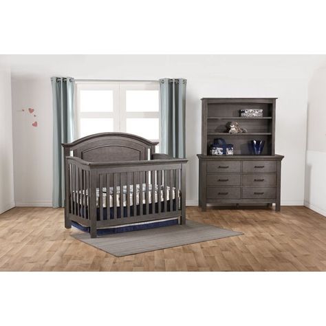 Harriet Bee Edda Convertible Standard 2 - Piece Nursery Furniture Set | Wayfair Baby Cribs Convertible, Nursery Furniture Collections, Baby Changing Station, Crib Toddler Bed, 7 Drawer Dresser, Crib Sets, Baby Nursery Furniture, Nursery Furniture Sets, Toddler Furniture