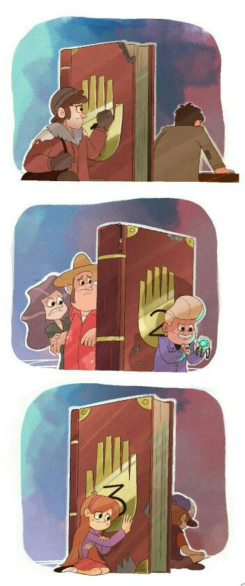 Gravity falls. The journals by sailorleo tumblr. Separation Monster Falls, Gravity Falls Funny, Gravity Fall, Desenhos Gravity Falls, Gravity Falls Au, Gravity Falls Fan Art, Dipper And Mabel, Gravity Falls Comics, Reverse Falls