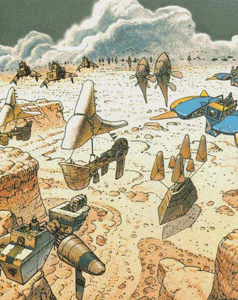 Jean Moebius Giraud  #comics #illustration #moebius Mobius Art, Jean “moebius” Giraud, Moebius Art, Jean Giraud, 70s Sci Fi Art, Max Ernst, Bd Comics, Art Manga, Joan Miro