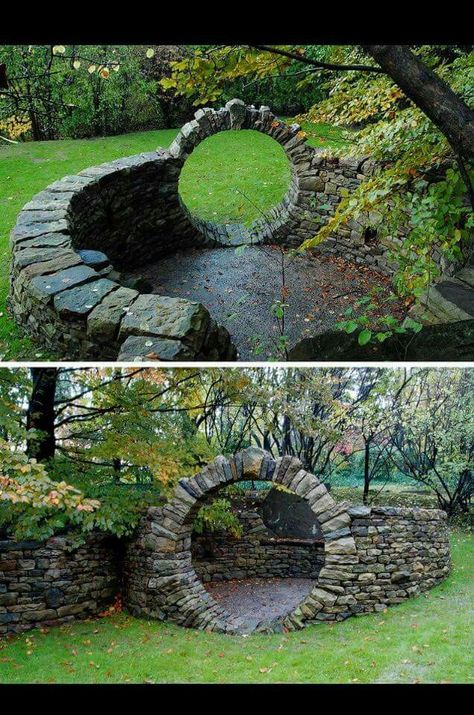 Landscaping Backyard, Moon Gate, Have Inspiration, Diy Yard, Round Rock, Landscape Ideas, Yard Ideas, Backyard Ideas, Backyard Landscaping Designs