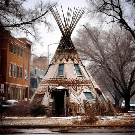 Native American Bedroom, Teepee Tent Camping, Native American Houses, Diy Teepee Tent, Native American Village, Yurt Home, Native American Teepee, Country Cottage Interiors, Arch House