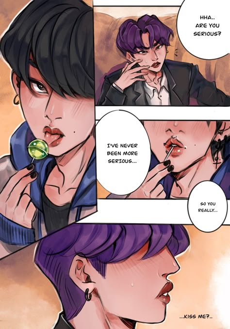 Minsung Fan Art Comic, Minsung Fan Art Bottom Jisung, Skz Ship Fanart, Minsung Comic, Minsung Fan Art, Minsung Fanart, Lee Know Stray Kids, Fan Comic, Lovey Dovey