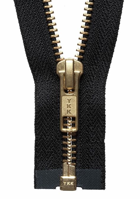 YKK BRASS METAL OPEN END ZIPPER #5 Zip CHAIN CHOOSE FROM 6 COLOURS & 11 SIZES - ThreadandTrimmings Curtain Lining Fabric, Sewing Machine Brands, Interfacing Sewing, Metal Dress, Sewing Pattern Shop, Burda Patterns, Sew Over It, Gold Teeth, Tilly And The Buttons