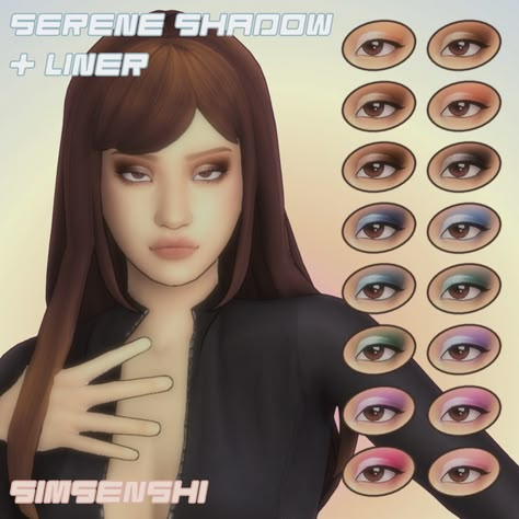 Sims 4 Cc Eyes, Shadow Liner, Pelo Sims, Free Sims 4, The Sims 4 Packs, Sims 4 Mm Cc, Sims 4 Cc Makeup, Sims 4 Body Mods, Tumblr Sims 4