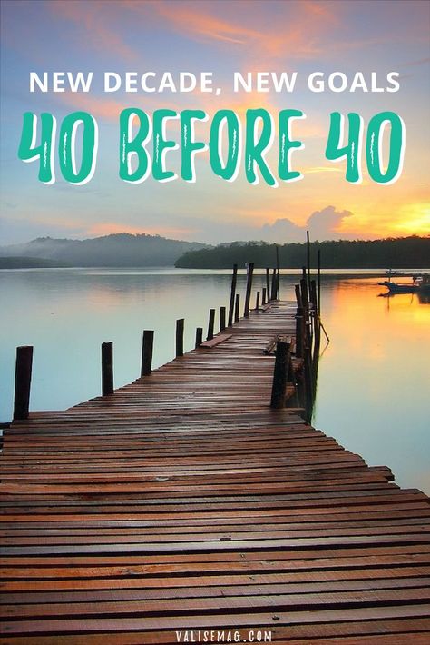 40 Year Old Bucket List, 40 For 40 Birthday, Countdown To 40 Birthday, 40th Birthday Bucket List, 40th Birthday Travel Ideas, 40th Birthday Vacation Ideas, Best 40th Birthday Trips, 40 Before 40 List, 40 Things To Do Before 40