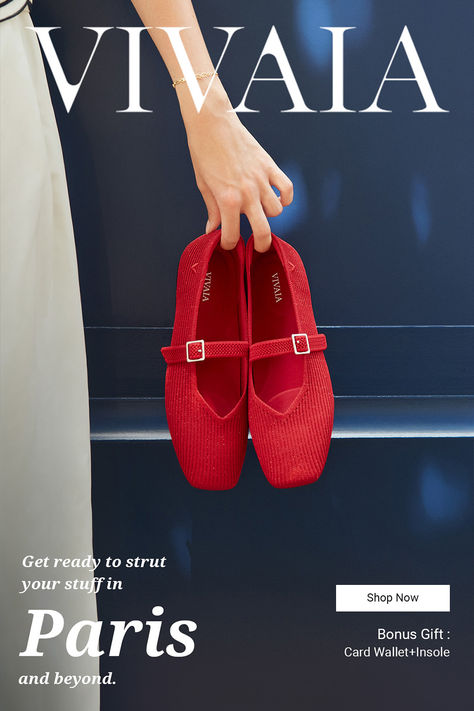 Your ticket to an extraordinary journey starts with the right pair of shoes. Dive into unparalleled comfort with VIVAIA Special edition, crafted for travelers who value luxury and relaxation. Experience the world in a new light as you step into a realm where every stride celebrates ease. #sandals #mules #sneakers #loafers #boots #heels #flats #shoes #womensfashion #womensshoes #fashion #outfits #ootd #sustainable #archsupport #ecofriendly #bunions #travel #winter #autumn #summer #spring Vivaia Shoes Outfit, Ballerina Photoshoot, Vivaia Shoes, Loafers Boots, The Olympic Games, Travel Winter, French Flag, Boots Heels, Flats Shoes