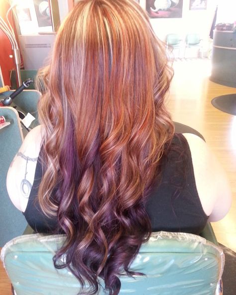 Auburn Balayage Hair, Auburn Hair Balayage, Balayage Hair Ideas, Ginger Blonde, Redhead Hairstyles, Purple Hair Highlights, Auburn Balayage, Red Ombre Hair, Hair Styels