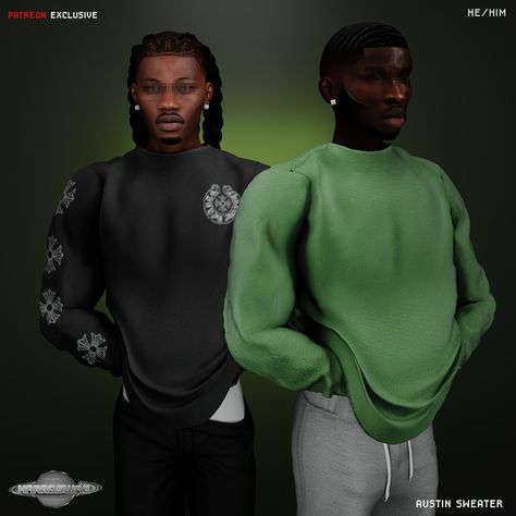 (HARDSWAE) Austin x Mason ✩. | Patreon Sims 4 Men Clothing, Sims 4 Male Clothes, Sims 4 Piercings, Sims 4 Tsr, Sims Baby, Sims 4 Black Hair, Sims 4 Toddler, Sims4 Clothes, Sims 4 Collections