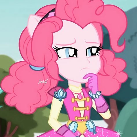 Equestria Girls Pinkie Pie, Pie Cartoon, My Little Pony Pfp, Pinkie Pie Human, Pink Pie, Magical Girl Aesthetic, Randy Cunningham, Equestria Girl, My Lil Pony