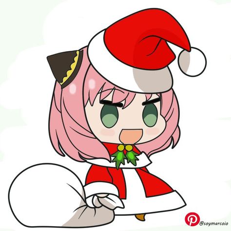 Crismas Logo, Anime Date, Anime Christmas, Anya Forger, Sakura Card, Merry Christmas Everyone, Christmas Icons, Anime Crossover, Cute Animal Drawings