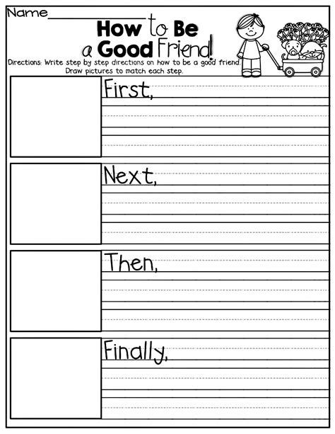 Kindergarten Morning Work (Set 1) | School Worksheets Transition Words Worksheet, 1st Grade Writing Worksheets, Writing Sentences Worksheets, Creative Writing Worksheets, Summer Review, First Grade Worksheets, 1st Grade Writing, Transition Words, First Grade Writing