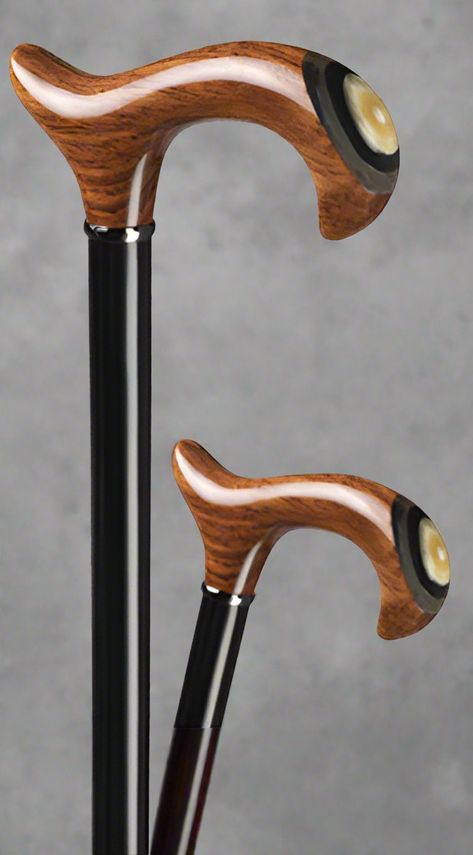 Jupiter Inlaid Men's Hardwood Derby Walking Cane - 36" Elevate your style and mobility with the Jupiter Inlaid Men's Hardwood Derby Walking Cane, available exclusively at Canes Galore. This exquisite 36-inch cane is crafted from high-quality hardwood and features a stunning inlaid design, making it a perfect blend of elegance and durability. Key Features: Beautiful Inlaid Design: The cane showcases an intricate inlaid pattern that adds a touch of sophistication and uniqueness to this classic acc Walking Canes Men, Hiking Staff, Wooden Walking Canes, Cane Handles, Walking Cane, Walking Canes, Walking Sticks, Derby, Walking