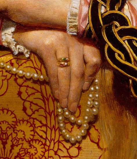 "Vanity" (detail), 1907, by Frank Cadogan Cowper (English, 1877-1958) Frank Cadogan Cowper, Artemis Dreaming, Close Up Art, Pre Raphaelite Brotherhood, Pre Raphaelite Art, John Everett Millais, Art Perle, Pre Raphaelite, Classic Art