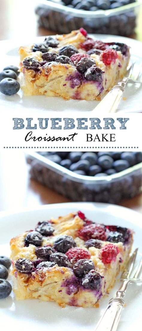 Blueberry Croissant Bake, Croissant Pizza, Blueberry Croissant, Croissant Bake, Gluten Free Desserts Thanksgiving, Christmas Breakfast Recipe, Thanksgiving Breakfast, Gluten Free Thanksgiving, Cheese Burger