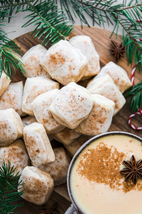 Nutmeg Log Cookies Recipe, Nutmeg Logs, Swedish Christmas Cookies, Nutmeg Cookies, Log Cookies, Magical Kitchen, Christmas Chronicles, Eggnog Cookies, Holiday Snacks