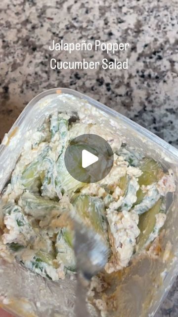 Jazmin on Instagram: "Viral cucumber salad 😋  #cucumbersalad #viral #explore #foodlover #veggies #green #tasty #food #snack #healthy #cucumber🥒" Tik Tok Cucumber Snack, Tiktok Cucumber Salad, Logan’s Cucumbers Recipe, Viral Cucumber Snack, Viral Cucumber, Snack Healthy, Food Snack, Jalapeno Poppers, Cucumber Salad