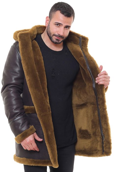 Cotton Coat Men, Fur Coat Men, Ma 1 Jacket, Cotton Jacket Men, Mens Fur Coat, Brown Sheep, Fur Jacket Women, Mens Leather Coats, Mens Fur