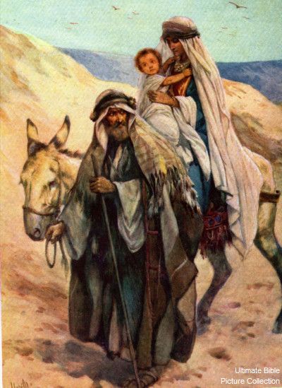 Matthew 2 Bible Pictures: Joseph, Mary, and Jesus return to Israel from Egypt. Mary And Joseph Flight To Egypt, Mary And Elizabeth Bible, Advent Scripture, Mary Magdalene And Jesus Resurrection, Jesus Of Nazareth 1977, December Bullet Journal, Jesus Mary And Joseph, 22 December, Christian Images