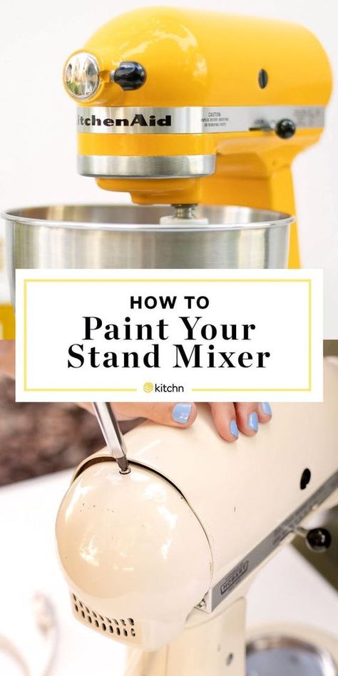 Diy Painting Kitchen Aid Mixer, Spray Paint Kitchenaid Mixer, Painting Kitchen Aid Stand Mixer, Painting A Kitchenaid Mixer, Painted Kitchenaid Mixer, Paint Kitchenaid Mixer, Kitchenaid Decor, Kitchenaid Decals, Paint Appliances