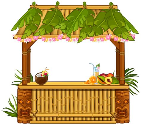 Hut Clipart, Beach Clipart, Photoshop Backgrounds Free, Photo Clipart, Tiki Hut, Flamingo Party, Tiki Party, Hawaiian Party, Beach Bar