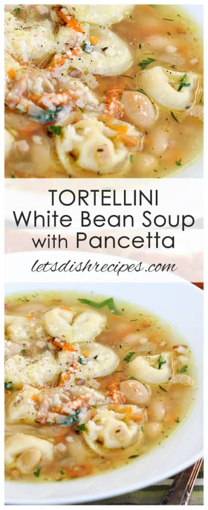 Recipes With Pancetta, Soup With Pancetta, Iron Meals, Filled Biscuits, Soup Tortellini, Cooking Goals, Pancetta Recipes, Chicken Tortellini, Tortellini Recipes