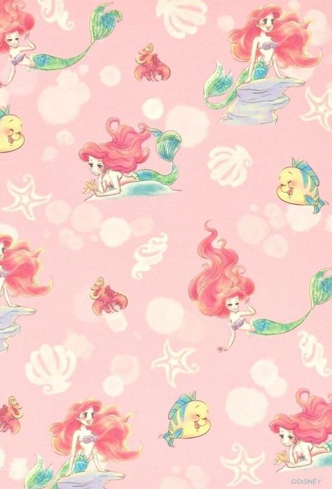 Disney Ariel cute wallpaper Mermaid Wallpaper Iphone, Mermaid Wallpaper Backgrounds, Ariel Wallpaper, Little Mermaid Wallpaper, Diy Mermaid, School Decoration, Mermaid Wallpapers, Ariel Disney, Disney Japan