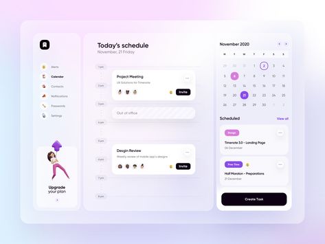 Desktop Calendar Design, To Do App, Dashboard Interface, Student Dashboard, App Design Layout, Android App Design, App Ideas, Mobile Application Design, Calendar App