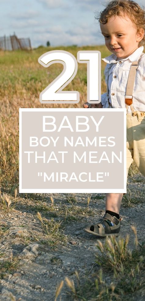 BABY BOY NAMES MEANING MIRACLE OR BLESSING- Need some unique boy name ideas for your new baby? These names literally mean miracle or blessing. Baby Boy Names Christian, Boy Names Unique With Meaning, Christian Boy Names With Meaning, Biblical Boy Names With Meaning, Unique Boy Names And Meanings, Baby Boy Names Biblical, Boy Bible Names, Names Meaning Miracle, Bible Names For Boys