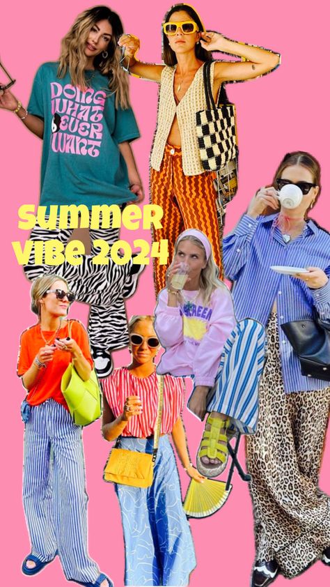 Colourful summer 24 Colorful Summer Outfits, Summer 24, Colourful Outfits, Lookbook Outfits, Spring Summer Outfits, Outfits Casuales, Look Cool, Colorful Fashion, Daily Outfits