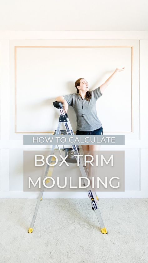 Angela | Home DIY Tutorials on Instagram: “How to calculate box trim moulding. Make sure to save this to reference later! #diytutorial #homediyproject #wallmoulding #accentwall…” Diy Box Molding Trim, Box Moulding, Moulding Profiles, Dining Inspiration, Panel Moulding, Calculator, Diy Box, Dream Rooms, Box Design