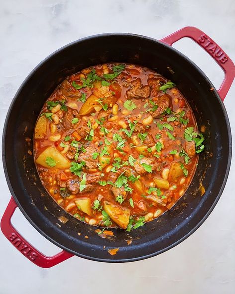 Winter In Chicago, Lamb Stew, Dry Beans, Bean Stew, Canned Beans, Dried Beans, How To Can Tomatoes, Side Salad, On The Menu