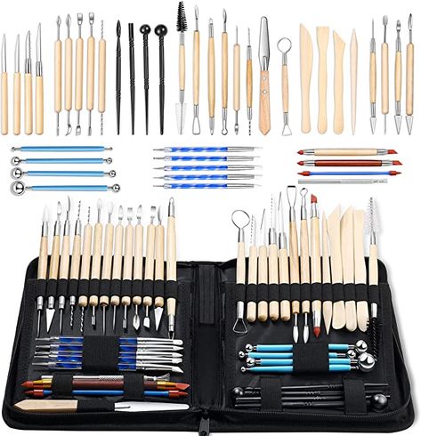 Clay Sculpting Tools, Clay Carving, Sculpting Tools, Clay Sculpting, Beginner Pottery, Clay Color, Polymer Clay Tools, Pottery Clay, Pottery Tools