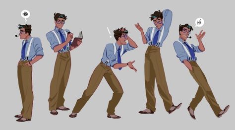 Professor // Art by princecanary Model Sheet, Character Poses, Art Poses, Character Design References, Illustration Character Design, Dieselpunk, Drawing Poses, Drawing Reference Poses, Art Reference Poses